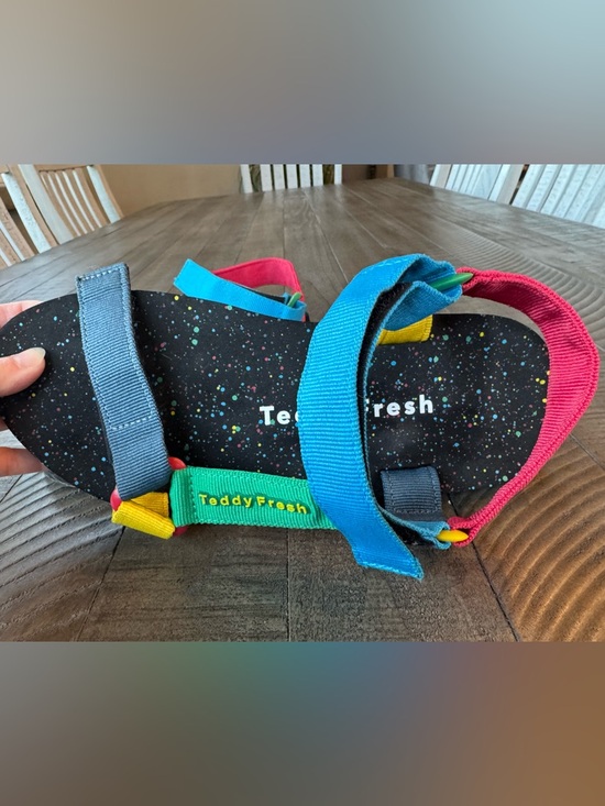 Teddy Fresh Combat Ready Warrior Colorblock Strap Retro Sandals Men’s Size 8 main image 12
